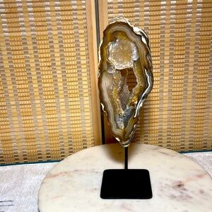 Natural Agate Portal Stone ON STAND